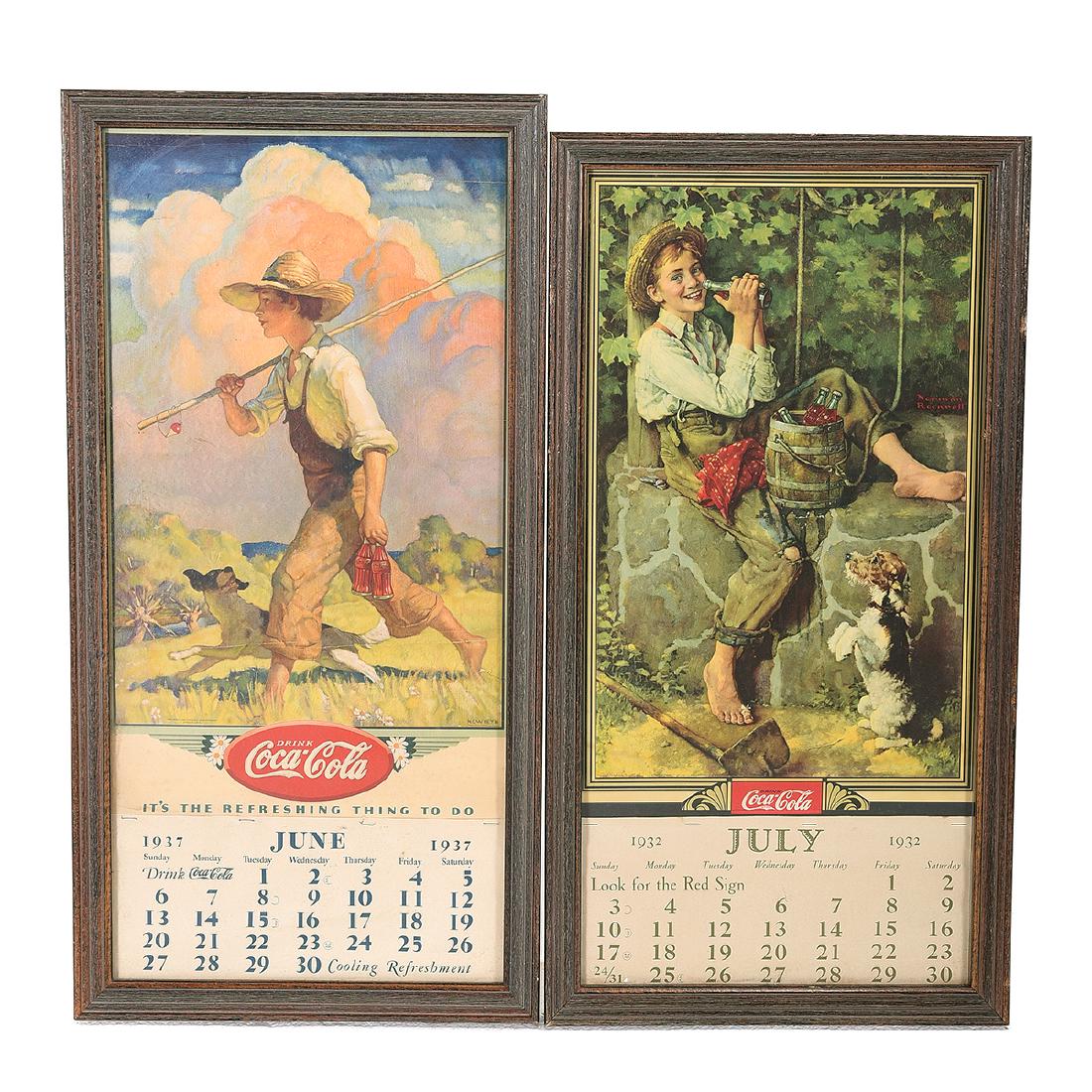 1932 and 1937 Coca-Cola Calendars (1 of 5)