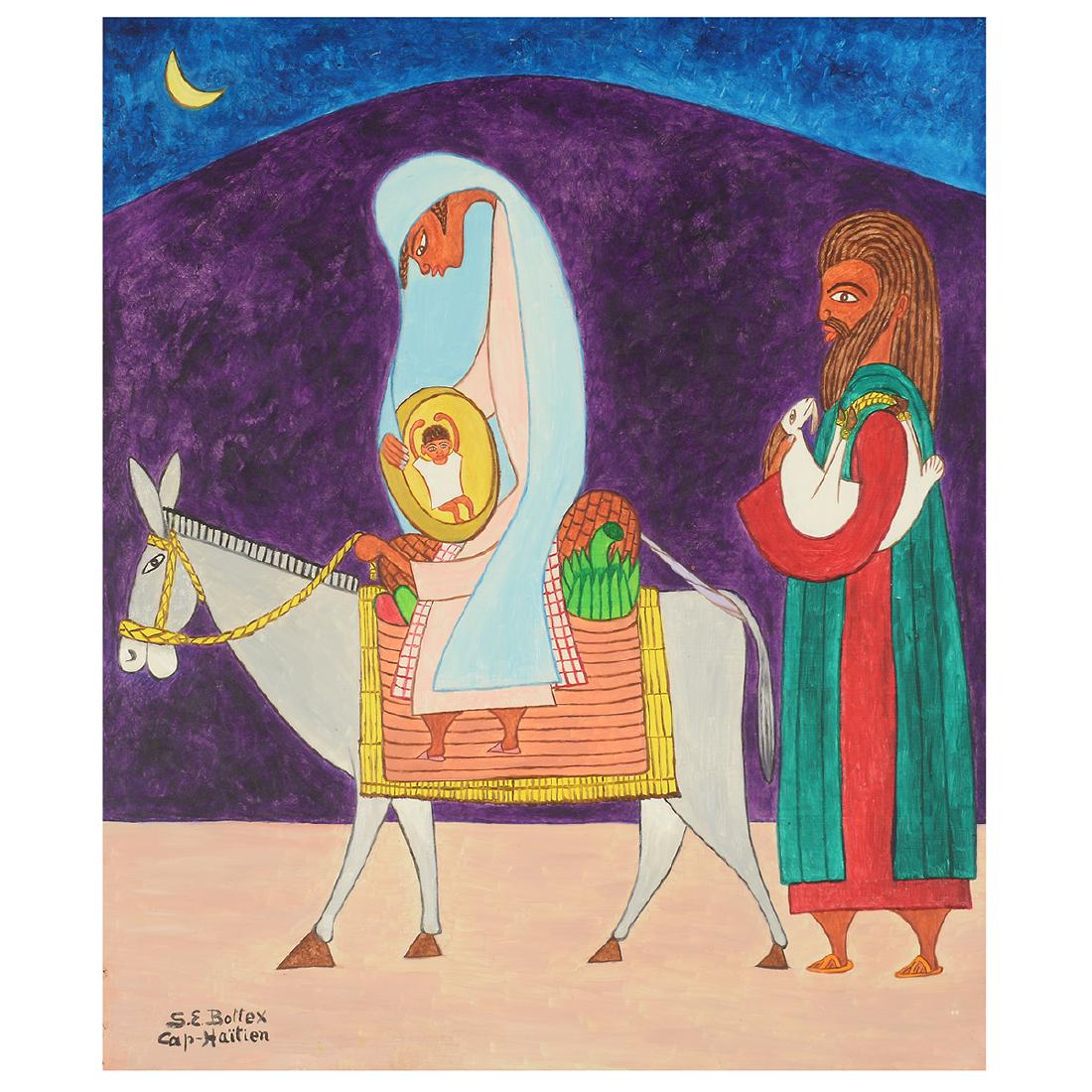 Seymour Etienne Bottex "Joseph and Mary" oil on