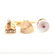 Collection of Multi-Stone, Yellow Gold Gent's Jewelry - 4