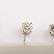 Pair of Diamond, 14k White Gold Stud Earrings. - 2