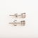 Pair of Diamond, 14k White Gold Stud Earrings. - 3