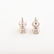 Pair of Diamond, 14k White Gold Stud Earrings. - 4