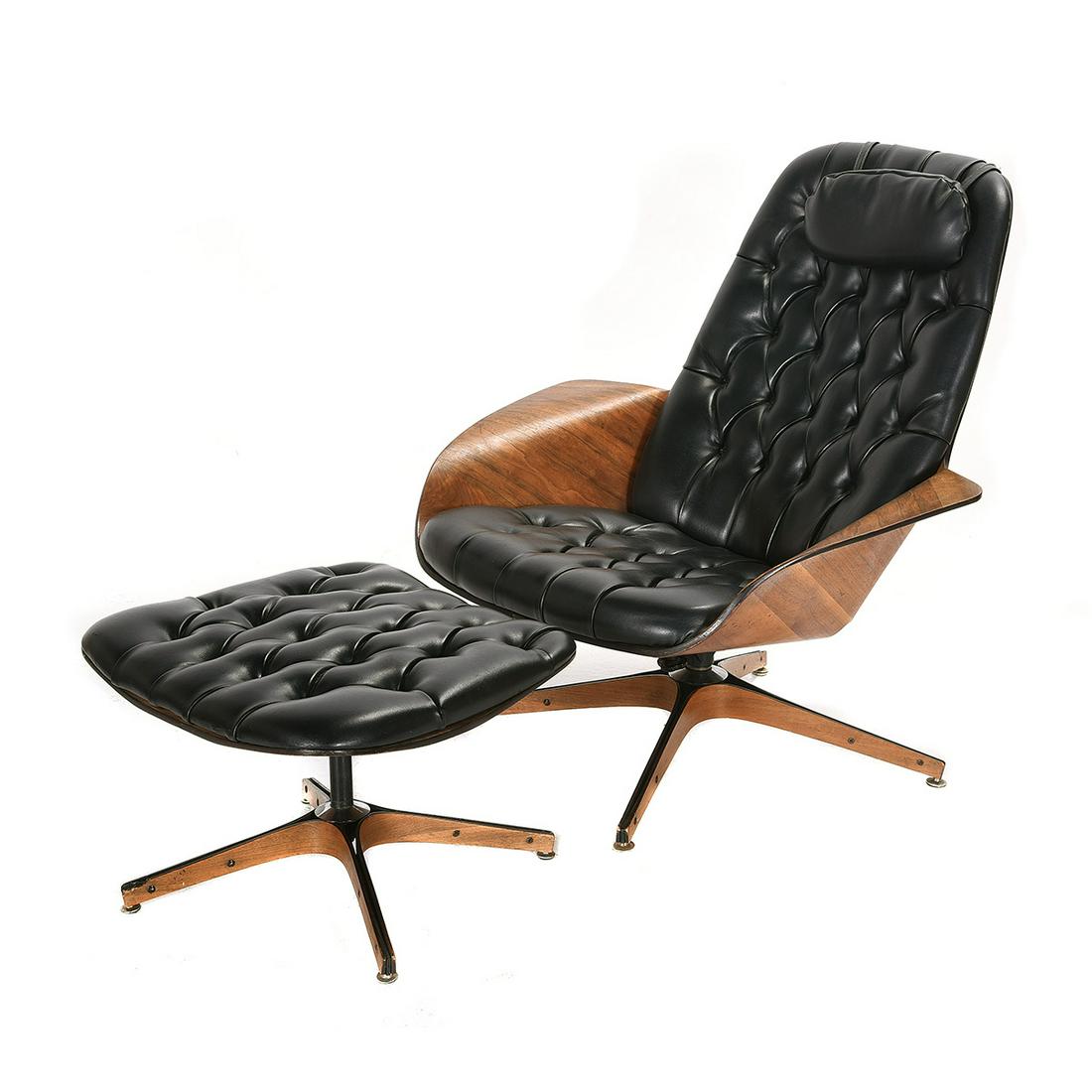 Mid-Century Modern George Mulhauser Mr. Chair for: Mid-Century Modern George Mulhauser Mr. Chair for Plycraft Lounge Chair and Ottoman. George Mulhauser (Circa 1930 - D. 2002) designed the lounge and ottoman he dubbed "Mr. Chair" for Plycraft, bentwoo