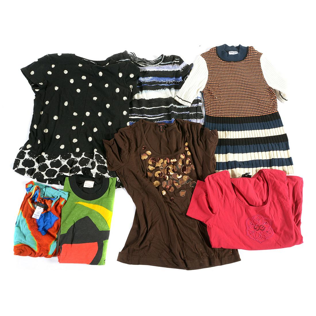 Fashion T-Shirt Collection, including Escada, Lacroix &: Fashion T-Shirt Collection, including Escada, Lacroix & Van Noten. Additional examples by Proenza Schuler and Opening Ceremony. All with tags, sizes range from S (Dries Van Noten), eight are M, and th