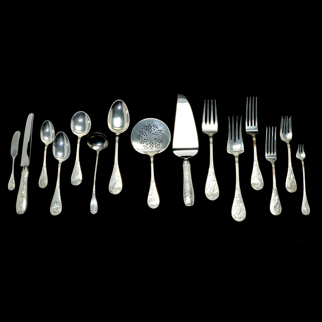 Tiffany & Co. Sterling Silver Audubon Flatware Service. (1 of 6)