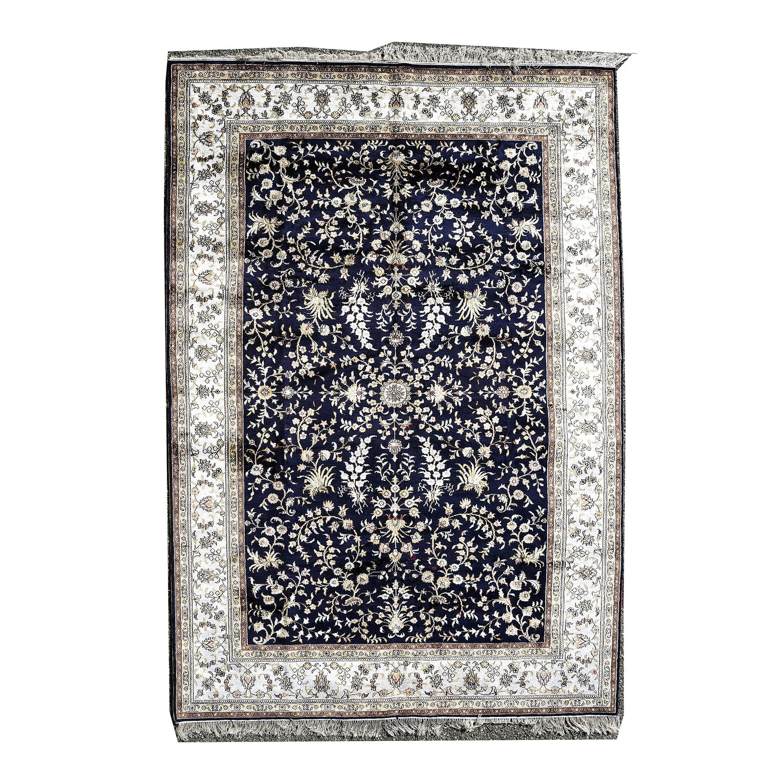 Persian Silk Rug. (1 of 4)