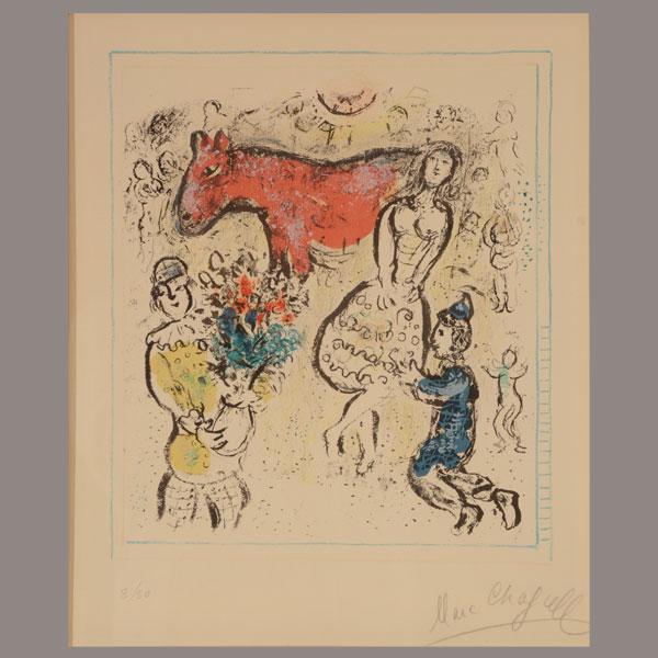 Marc Chargall "The Little Red Horse" lithograph (1 of 6)