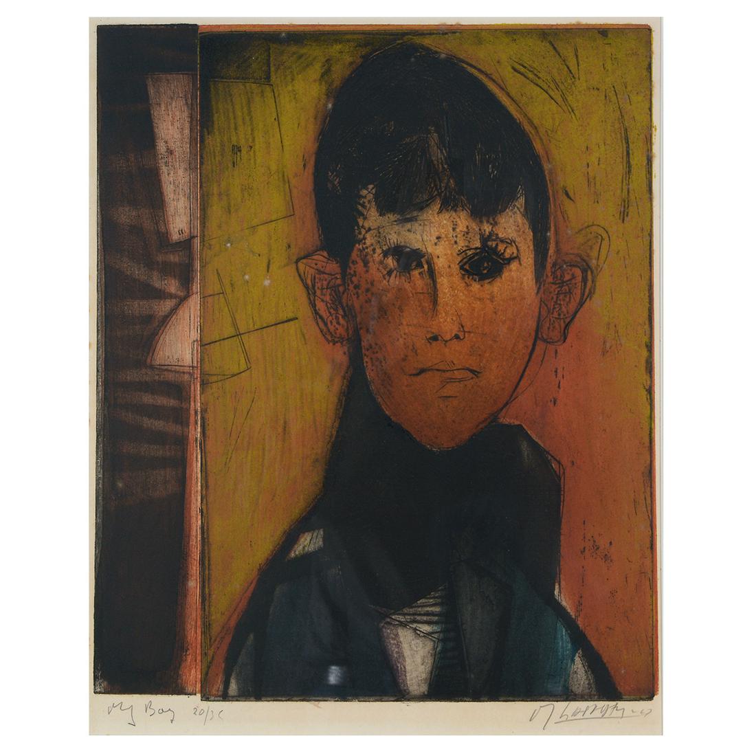 Mauricio Lasansky "My Boy" intaglio print (1 of 6)