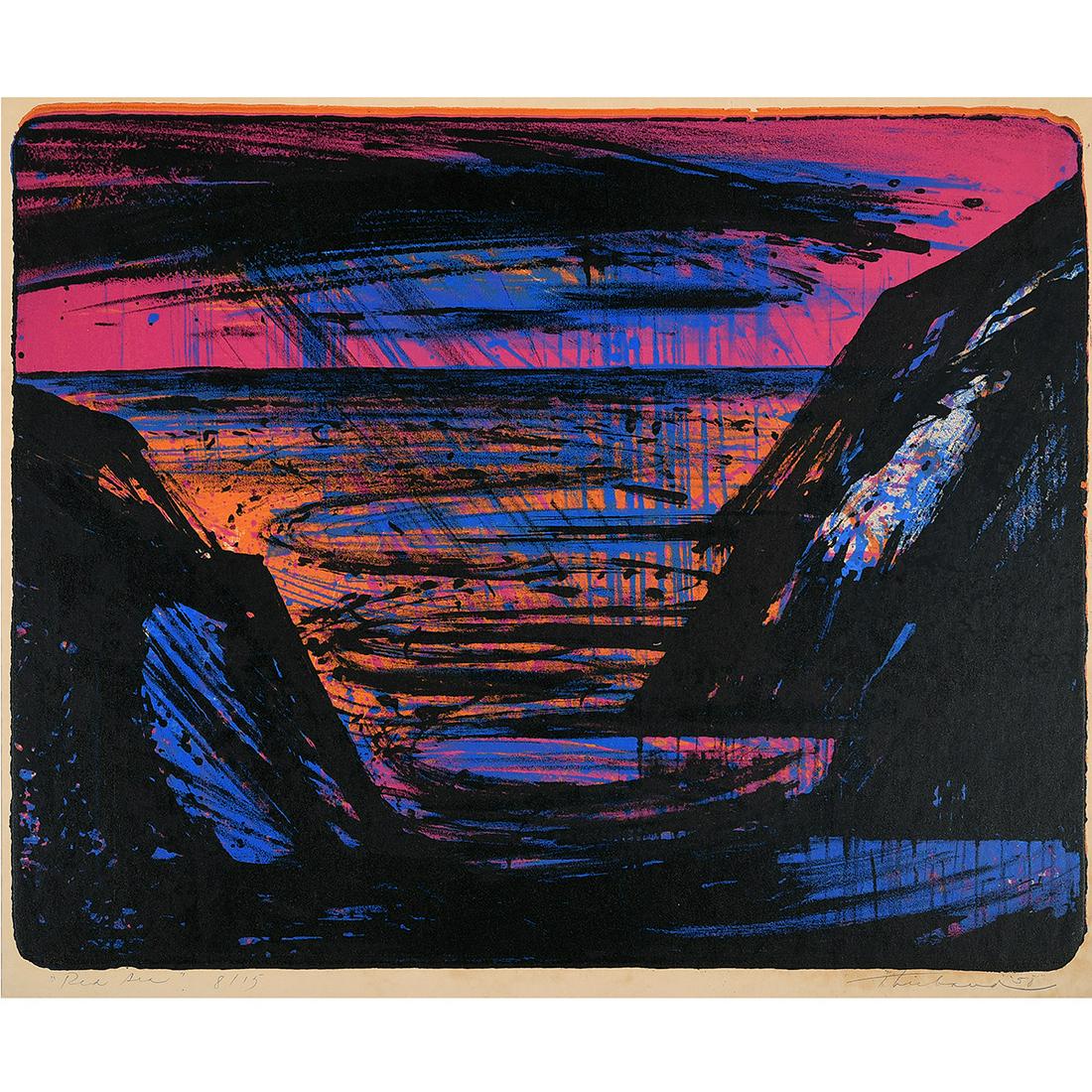 Wayne Thiebaud "Red Sea" silkscreen (1 of 6)