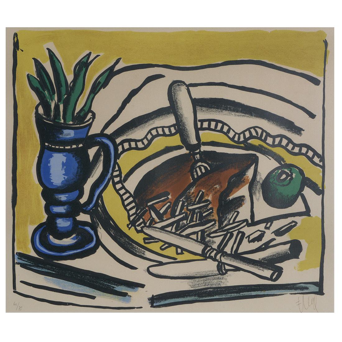 Fernand Leger "Still life with blue vase" lithograph (1 of 7)