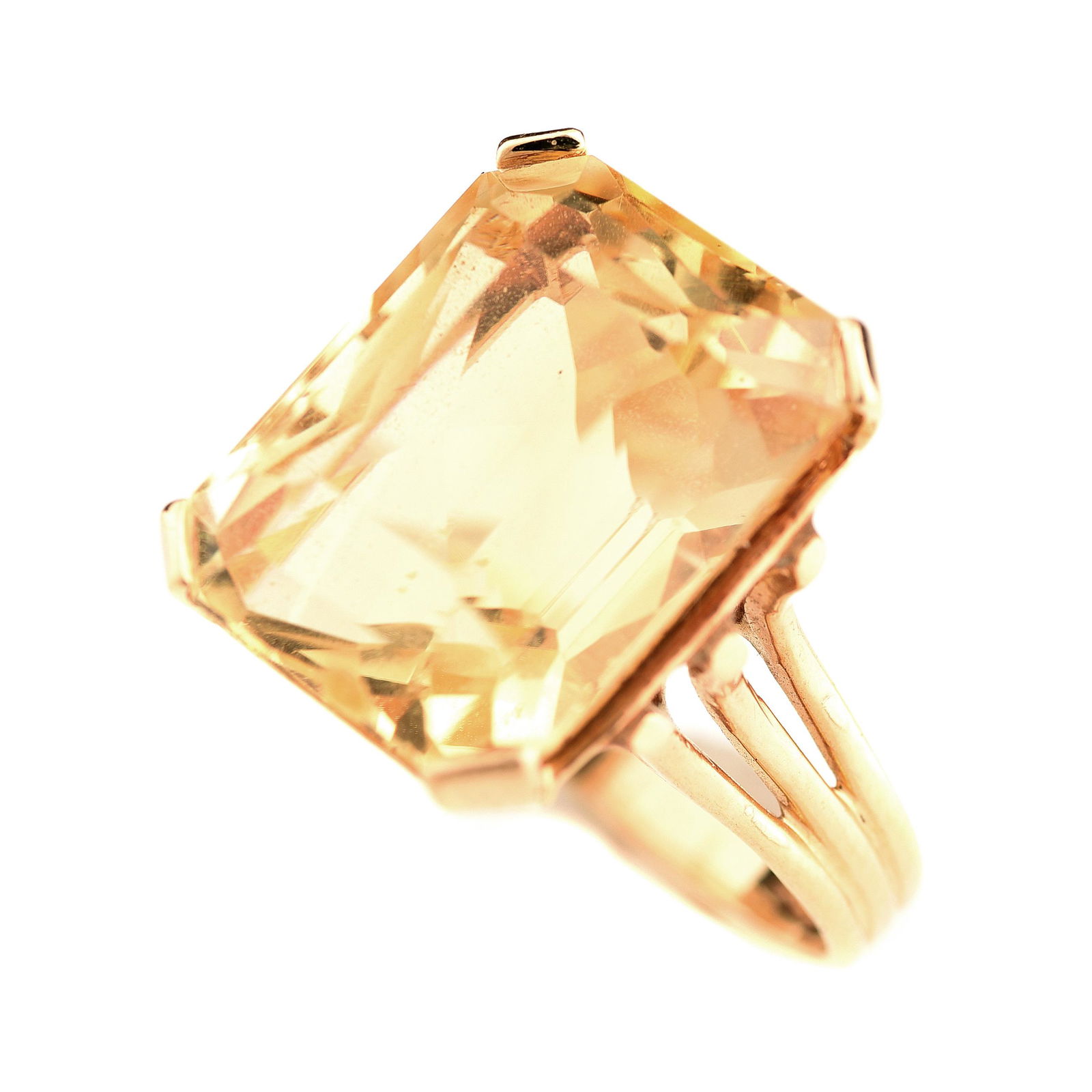 Lemon Quartz, 14k Yellow Gold Ring. (1 of 4)