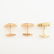 Pair of Sapphire, 14k Yellow Gold Cufflinks. - 4