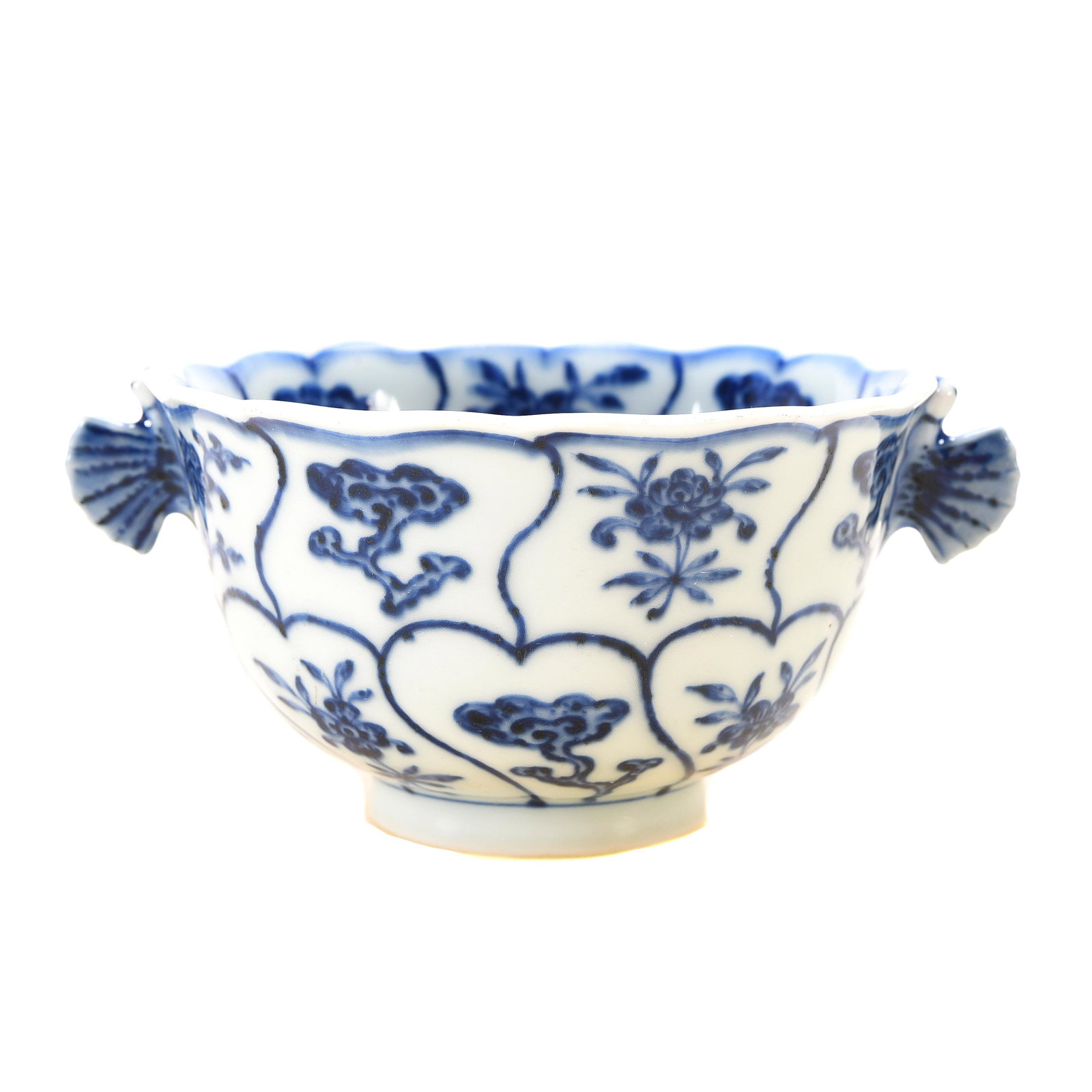 Chinese Blue and White Porcelian Handled Cup Yongzheng (1 of 3)