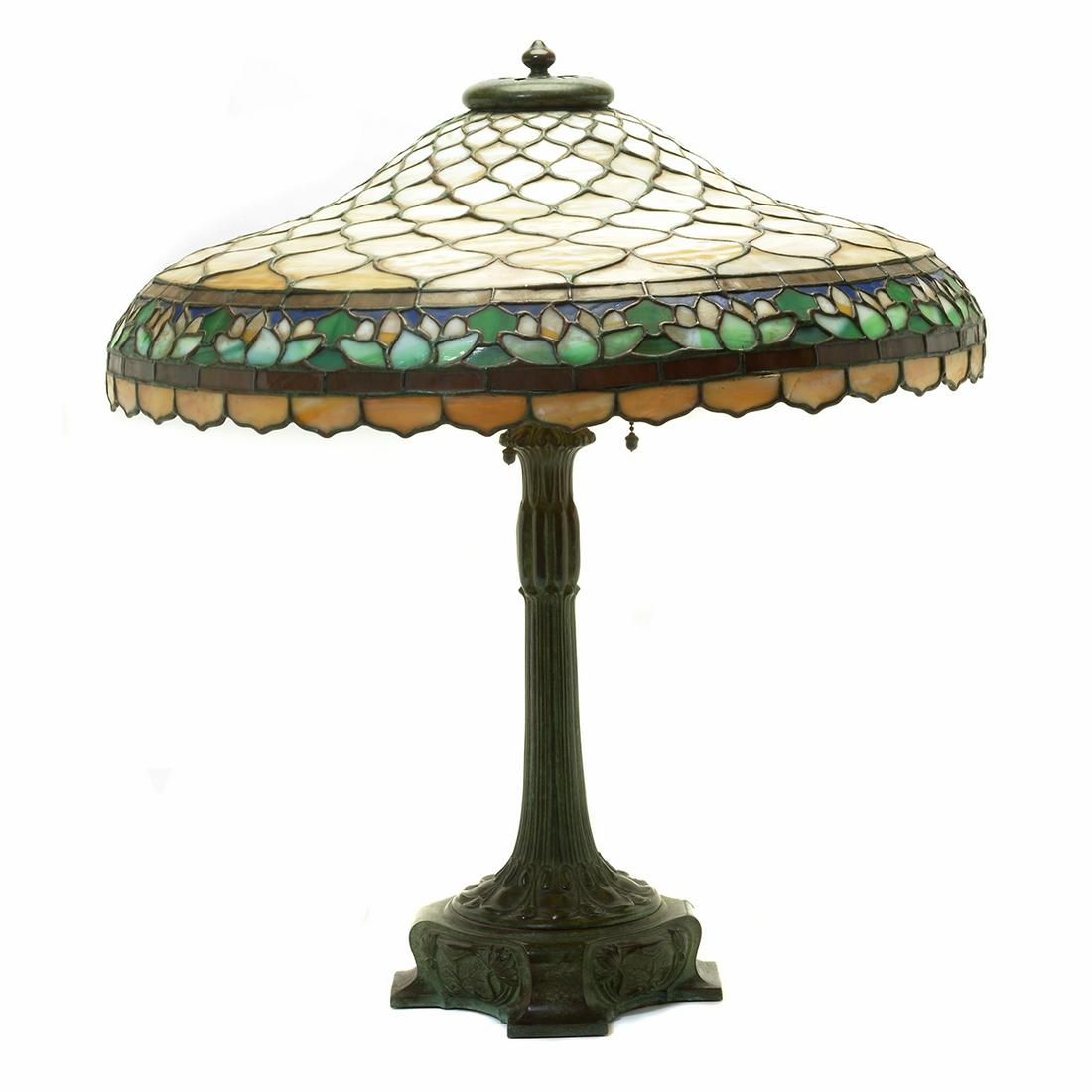 Duffner and Kimberley Water Lily Table Lamp with a (1 of 3)