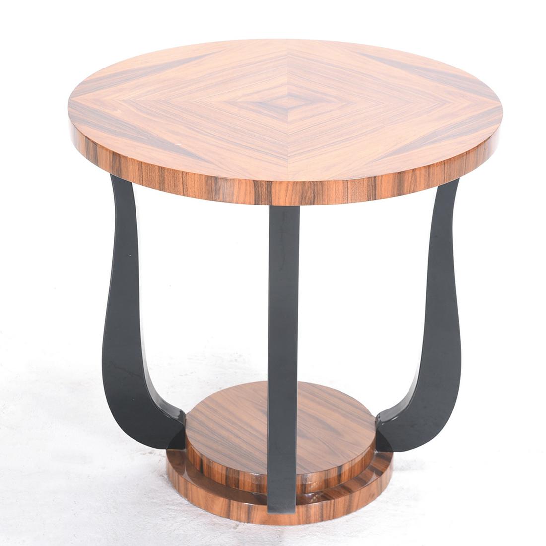 Art Deco Period Palisander Wood Circular Table with (1 of 2)