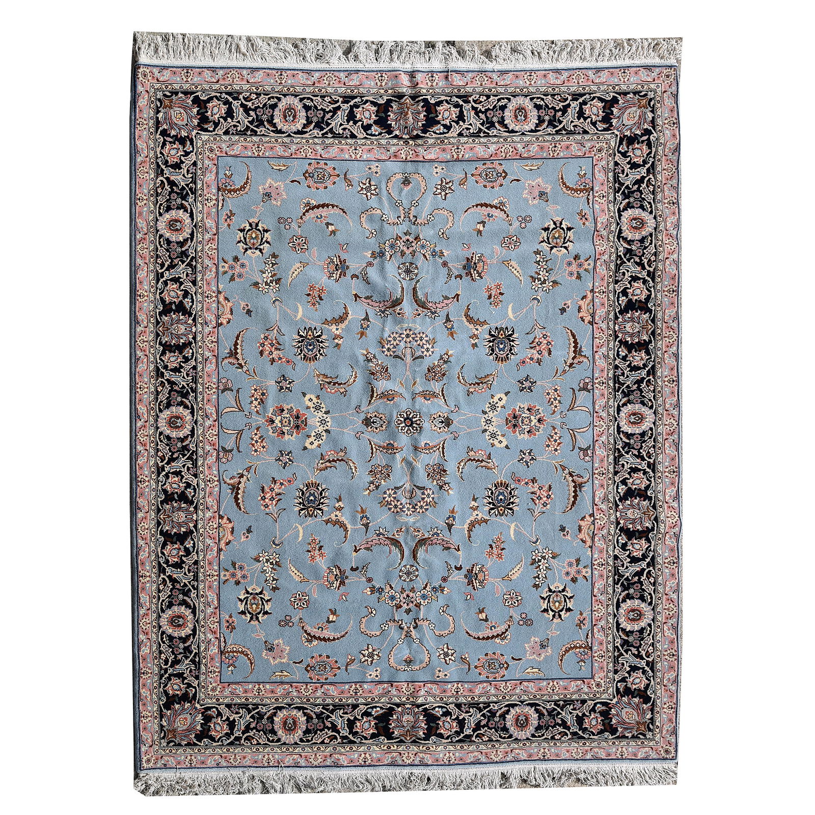 Romanian Kashan Wool Carpet. (1 of 2)