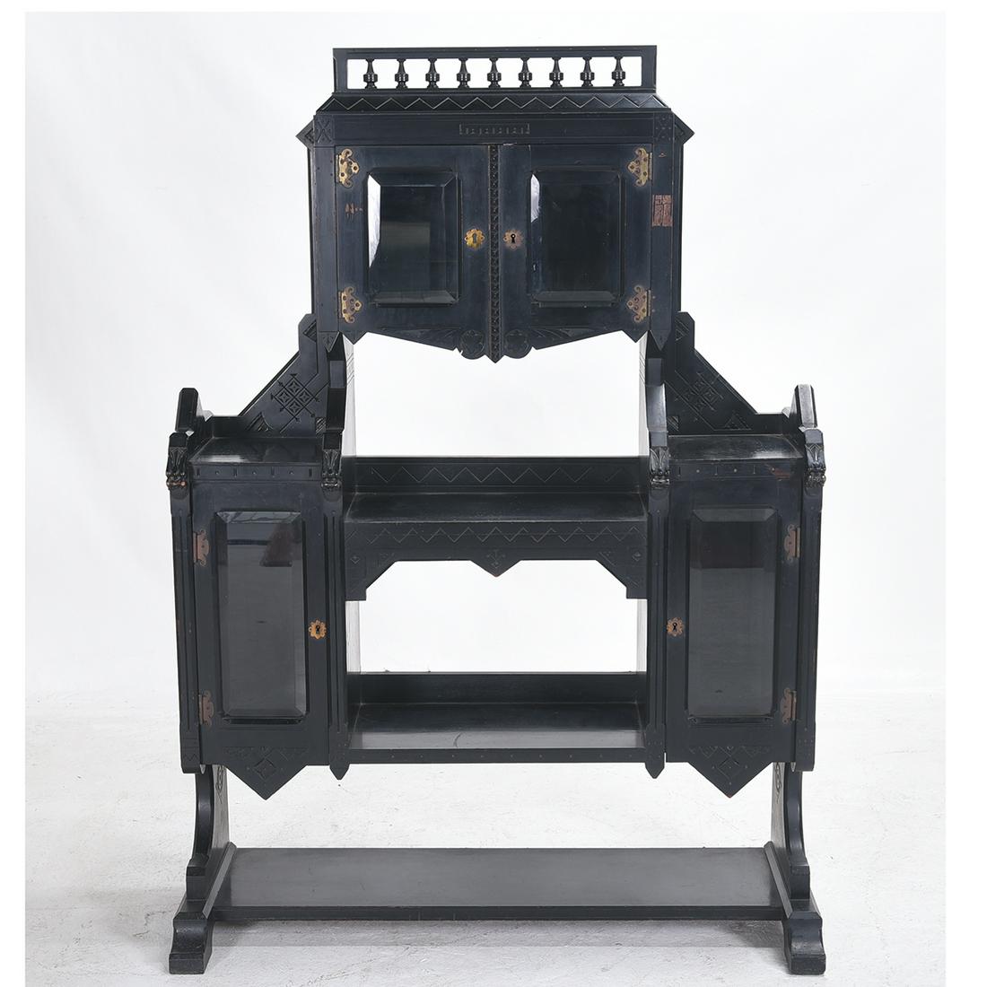 Eastlake Ebonized Cabinet. (1 of 2)