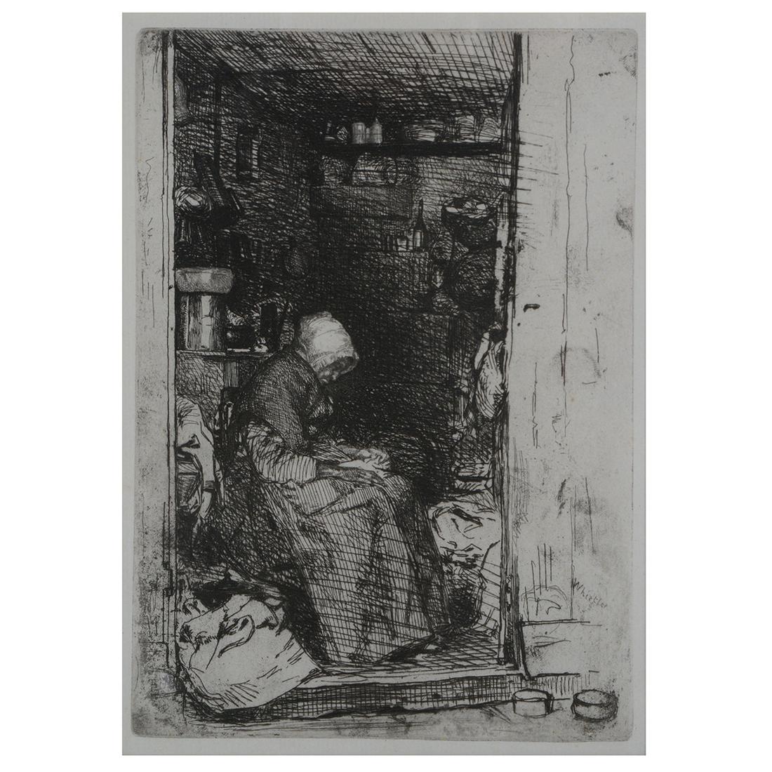 Whistler "La Vieille aux Loques" etching / drypoint (1 of 6)