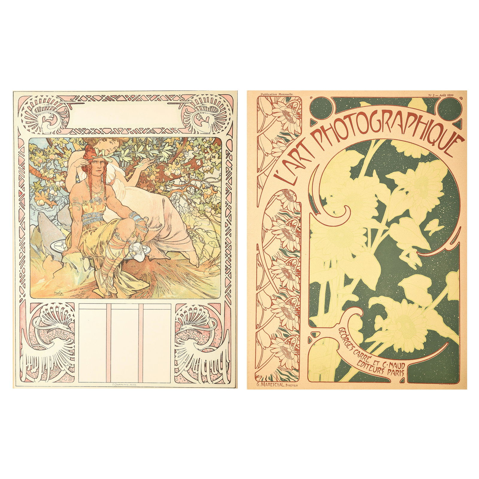 Alphonse Mucha "L'Art Photographique" and "Ages of Man: (1 of 2)