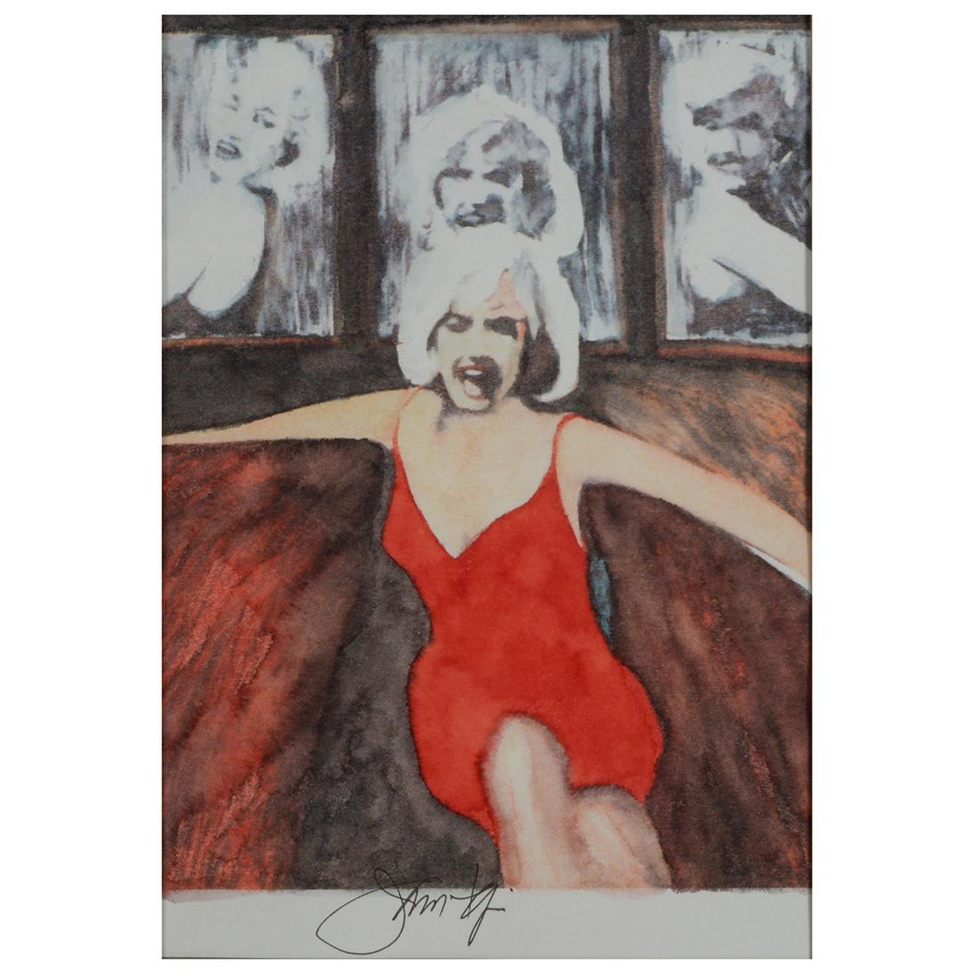 James Francis Gill "Marilyn" mixed media (1 of 6)