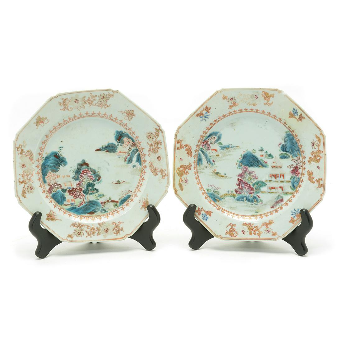 Pair of Chinese 18th Century  Export Famille Rose (1 of 2)