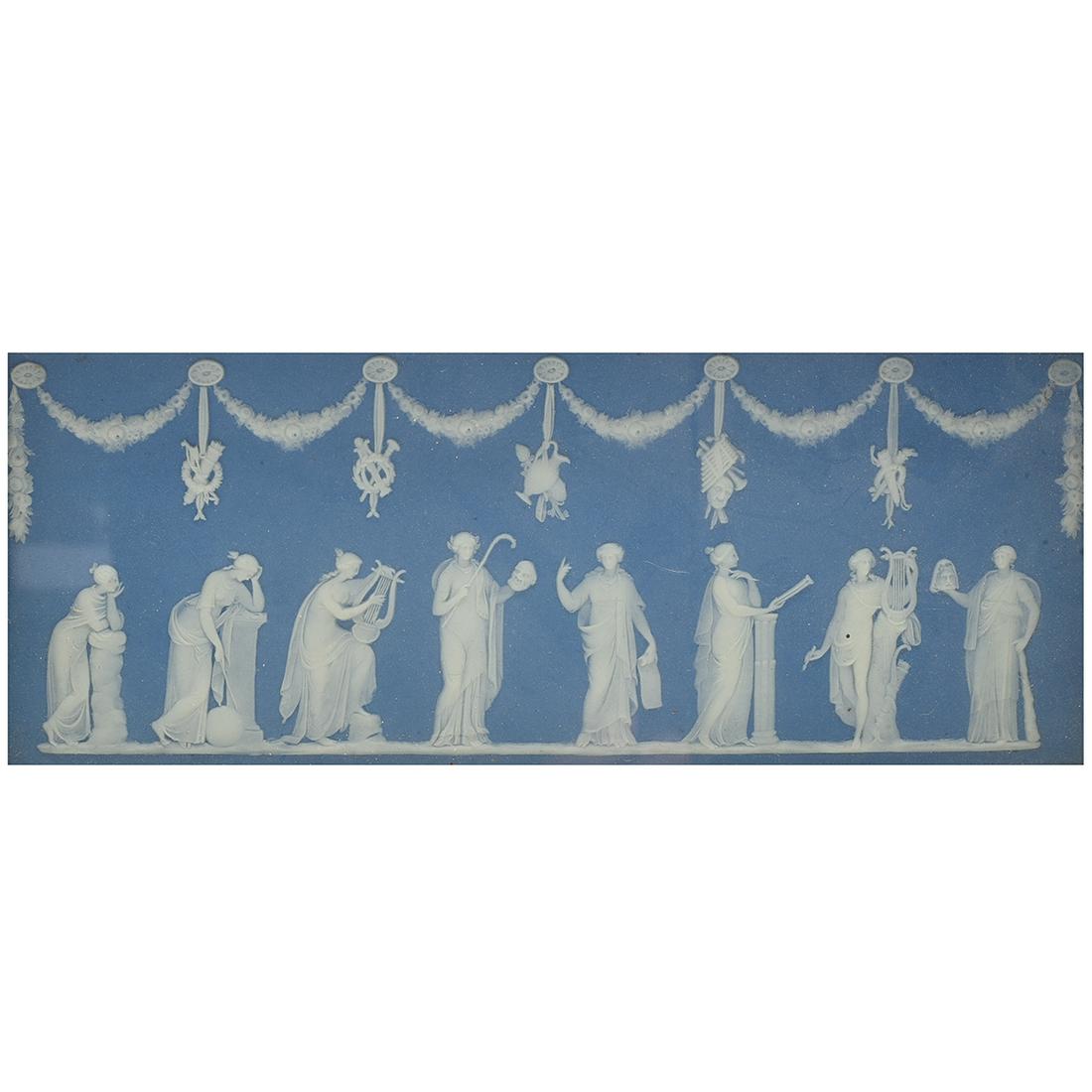 Wedgwood Jasperware Plaque Depicting Eight Muses. (1 of 2)