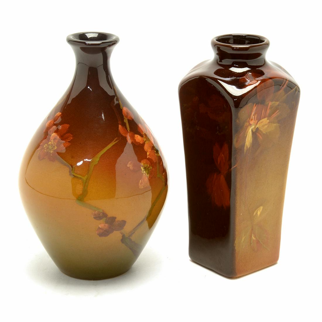 Rookwood and J.B. Owens Pottery Vases. (1 of 3)