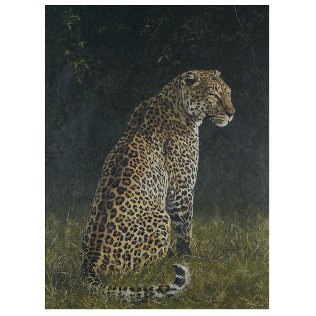 Simon Combes "Leopard" oil on canvas (1 of 6)