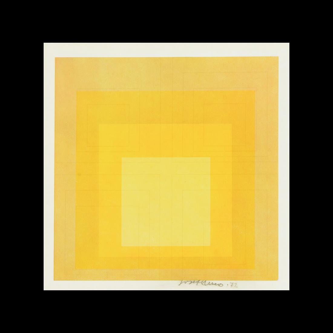 Josef Albers "Homage to the Square" offset print (1 of 2)