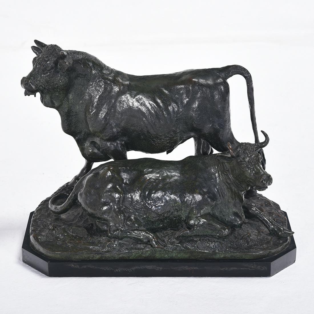 After Christophe Fratin "Two Cows" bronze (1 of 2)
