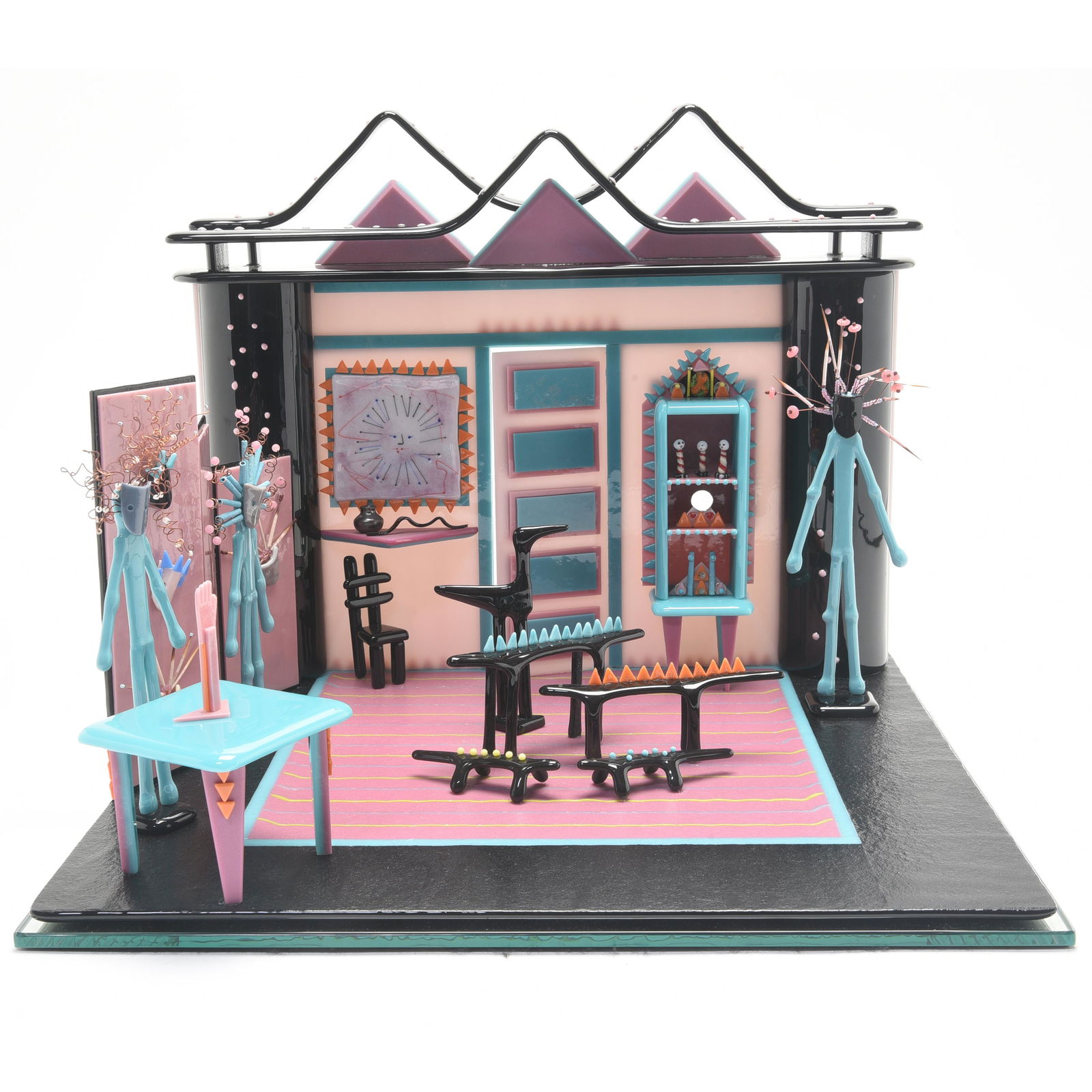 Emily Brock "Gallery" mixed media glass assemblage (1 of 6)