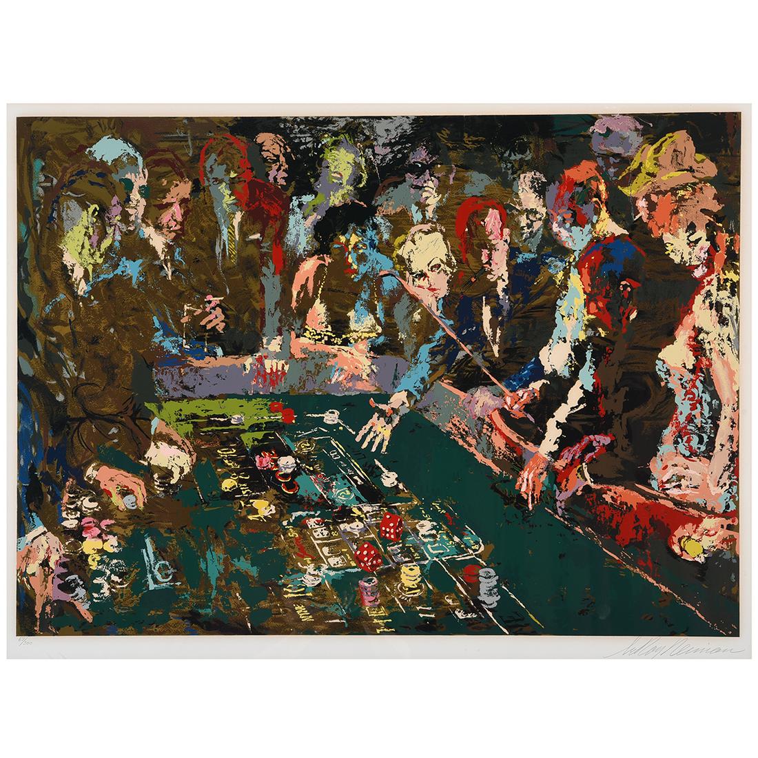 Leroy Neiman "Vegas Craps" Silkscreen (1 of 3)