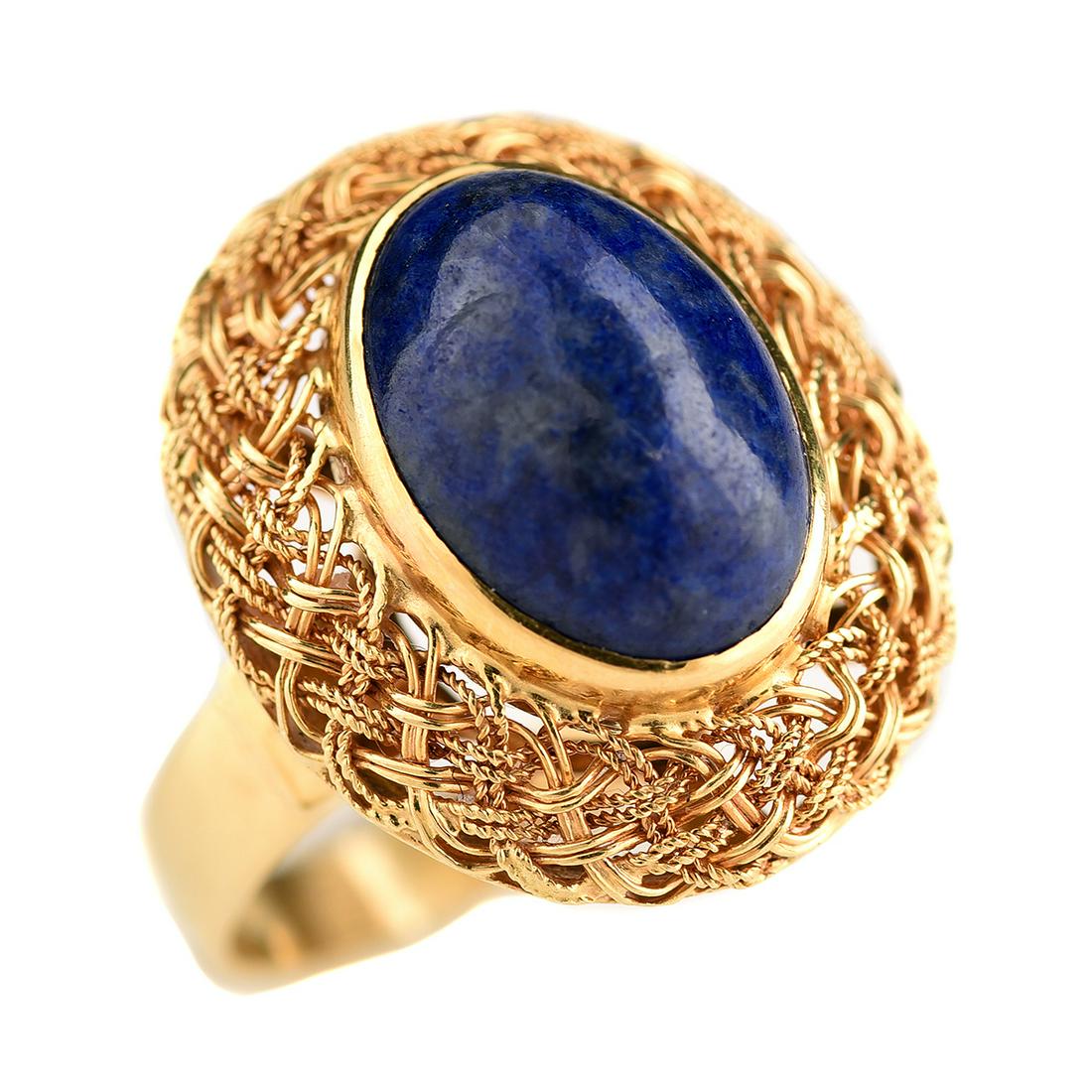 Lapis Lazuli, 18k Yellow Gold Ring. (1 of 3)