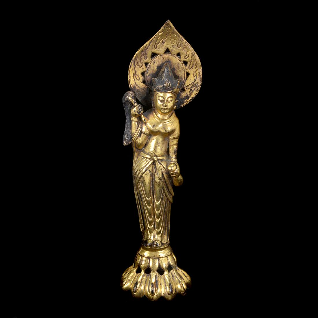 Chinese Gilt-Bronze Standing Bodhisattva (1 of 7)
