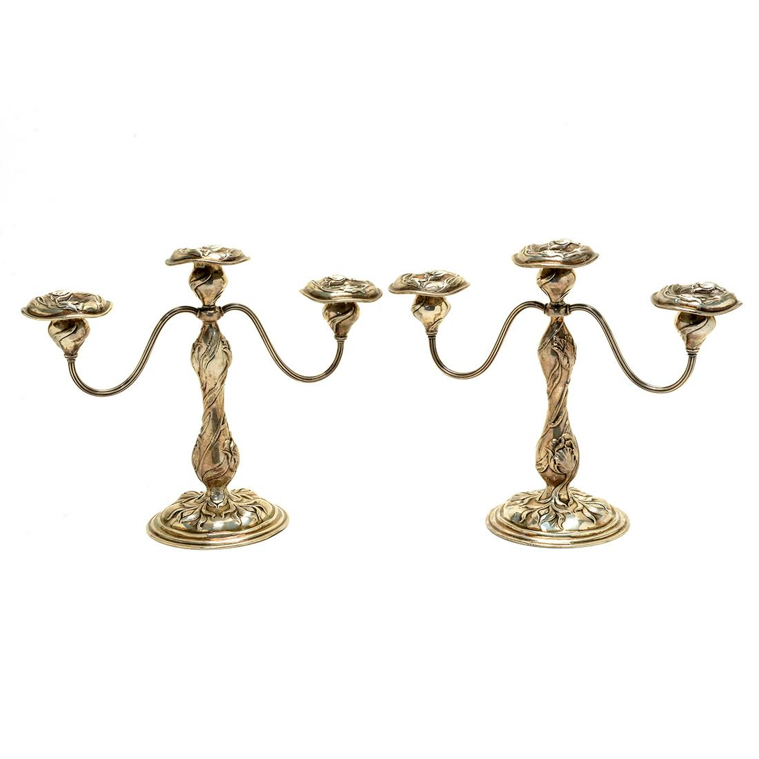Pair of Art Nouveau Theodore B. Starr Sterling Silver (1 of 3)