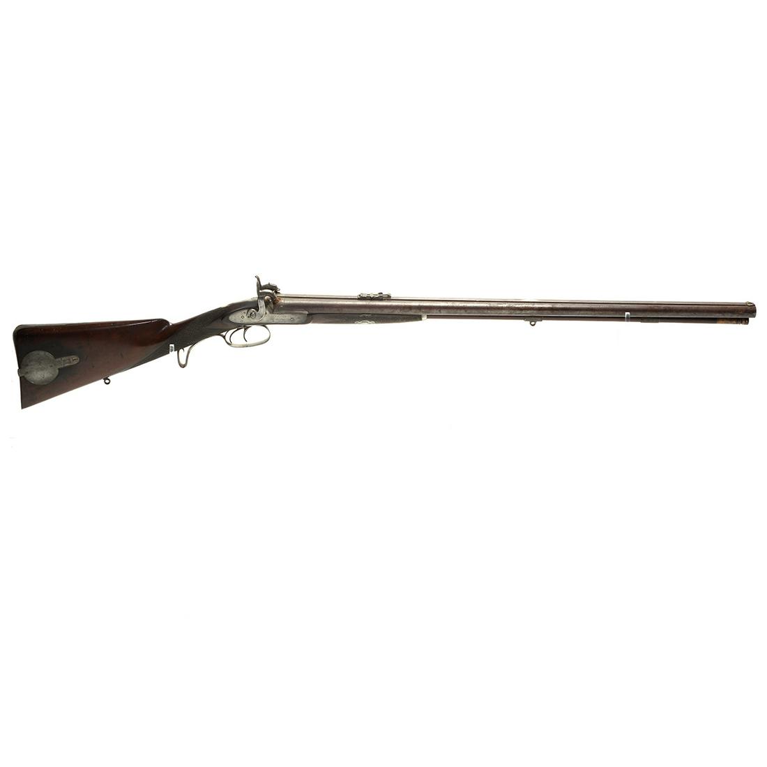 Hollis & Sheath Double Barrel Percussion Shotgun. (1 of 4)