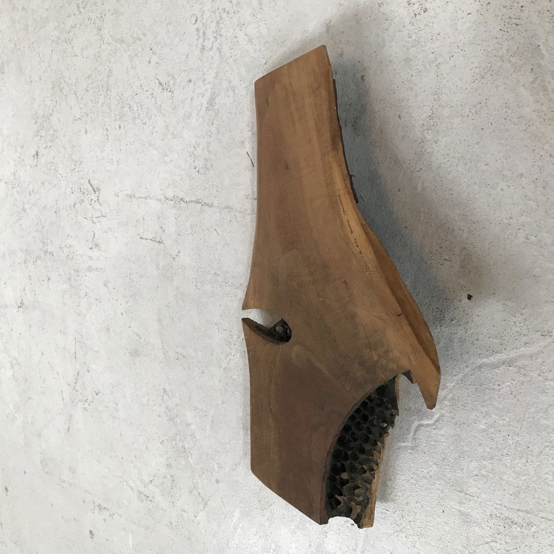 D. Avery Carved Dark Walnut Abstract Sculpture, Signed (1 of 6)