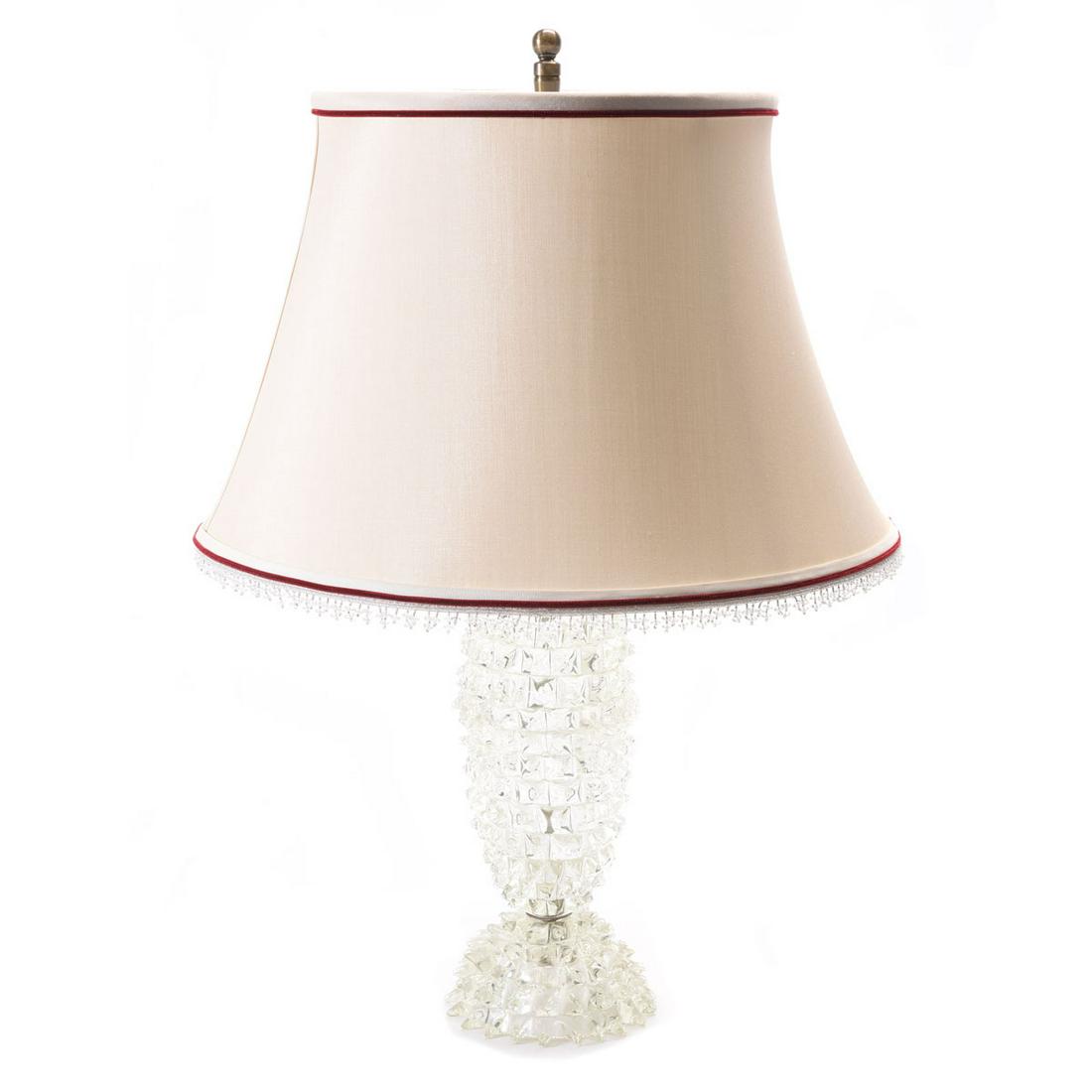 Italian Art Deco Barovier Glass Lamp (1 of 5)