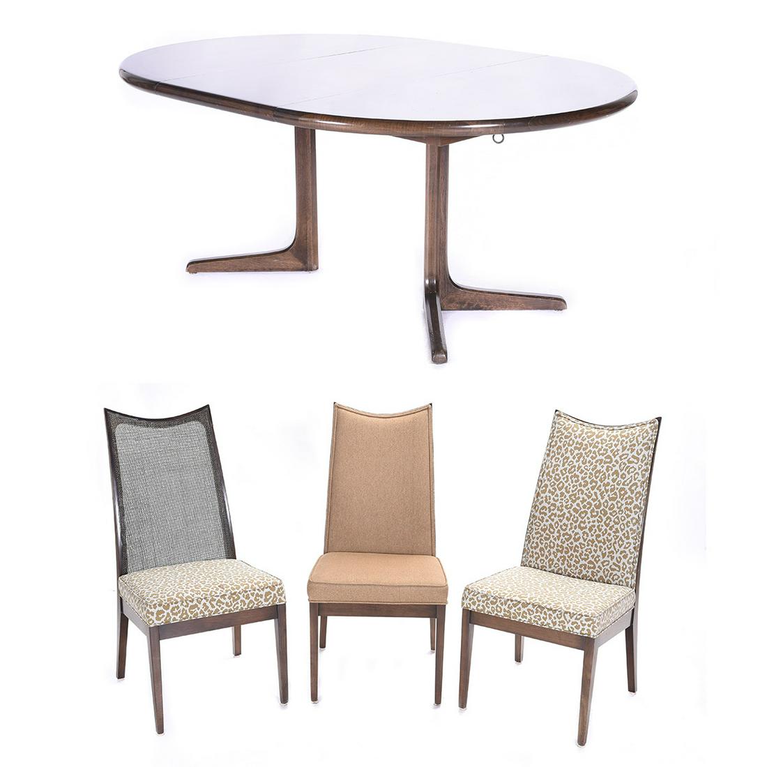 Mid Century Modern Watertown Slide Walnut Dining Table (1 of 7)