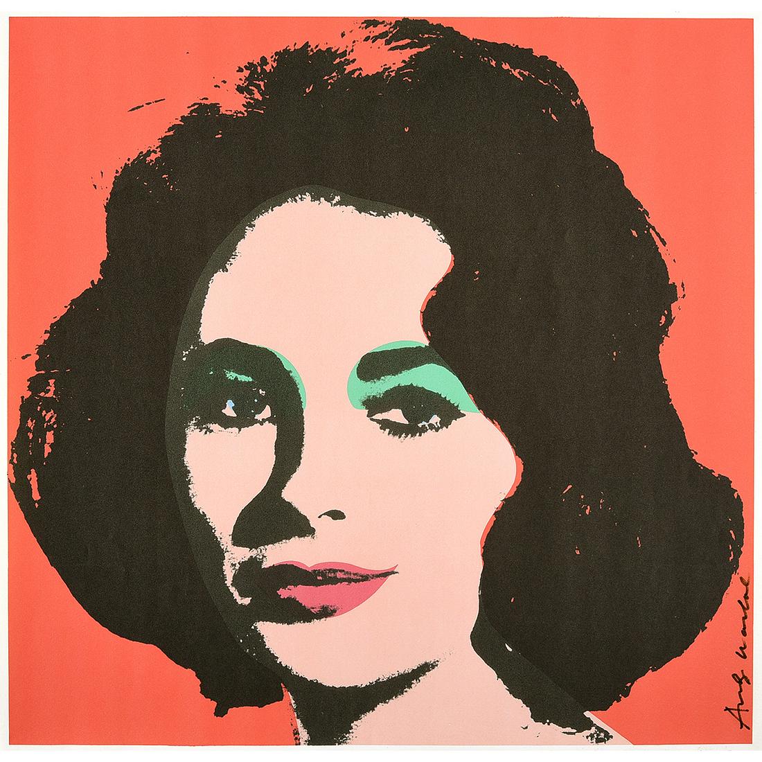 Andy Warhol "Liz" lithograph poster (1 of 3)