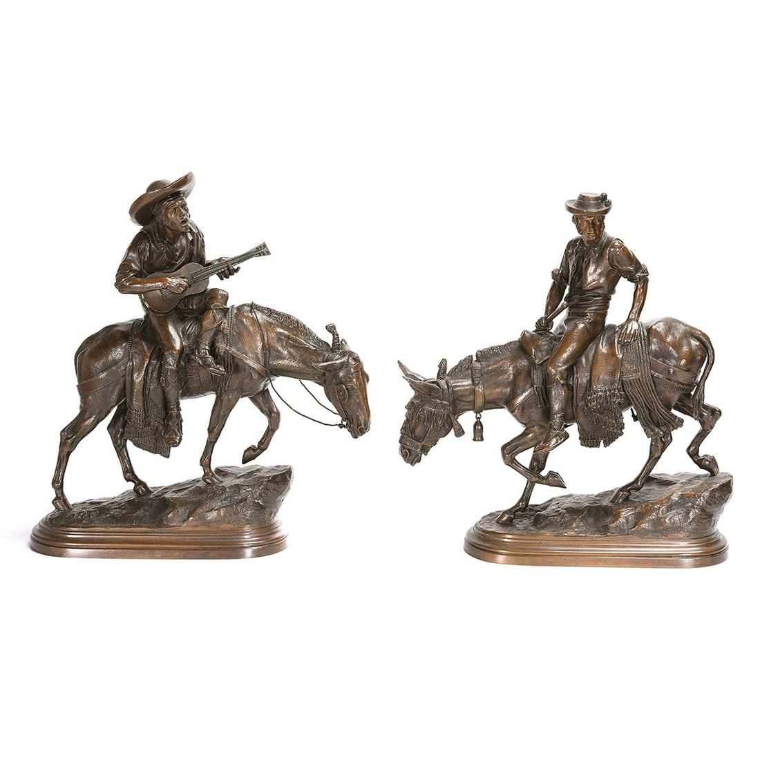 After Isidore Bonheur 2 "Men on Horseback" bronze (1 of 2)
