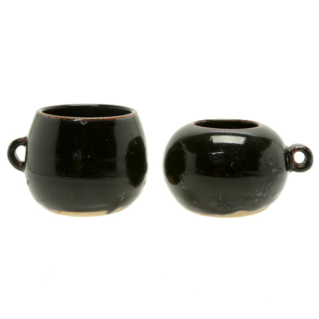 Two Chinese Cizhou Bird Feeders (1 of 2)