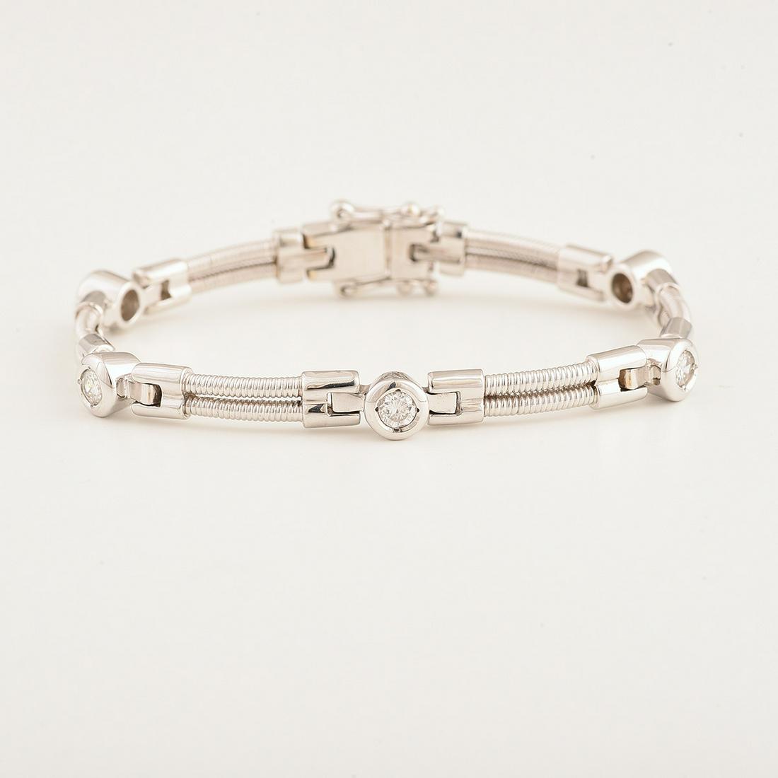 Diamond, 18k White Gold Bracelet. (1 of 1)