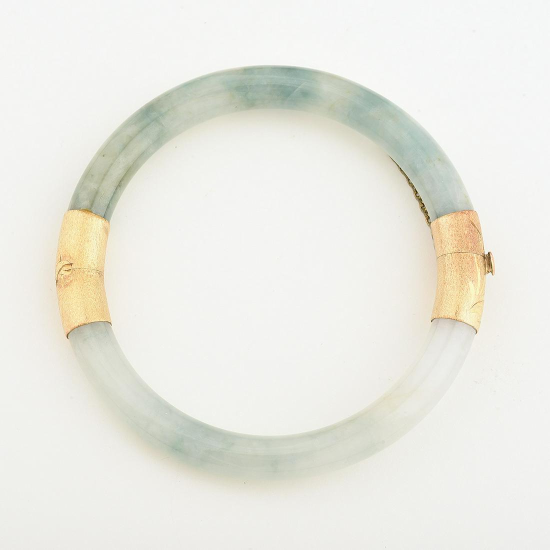 Jade, 14k Yellow Gold Bracelet. (1 of 1)