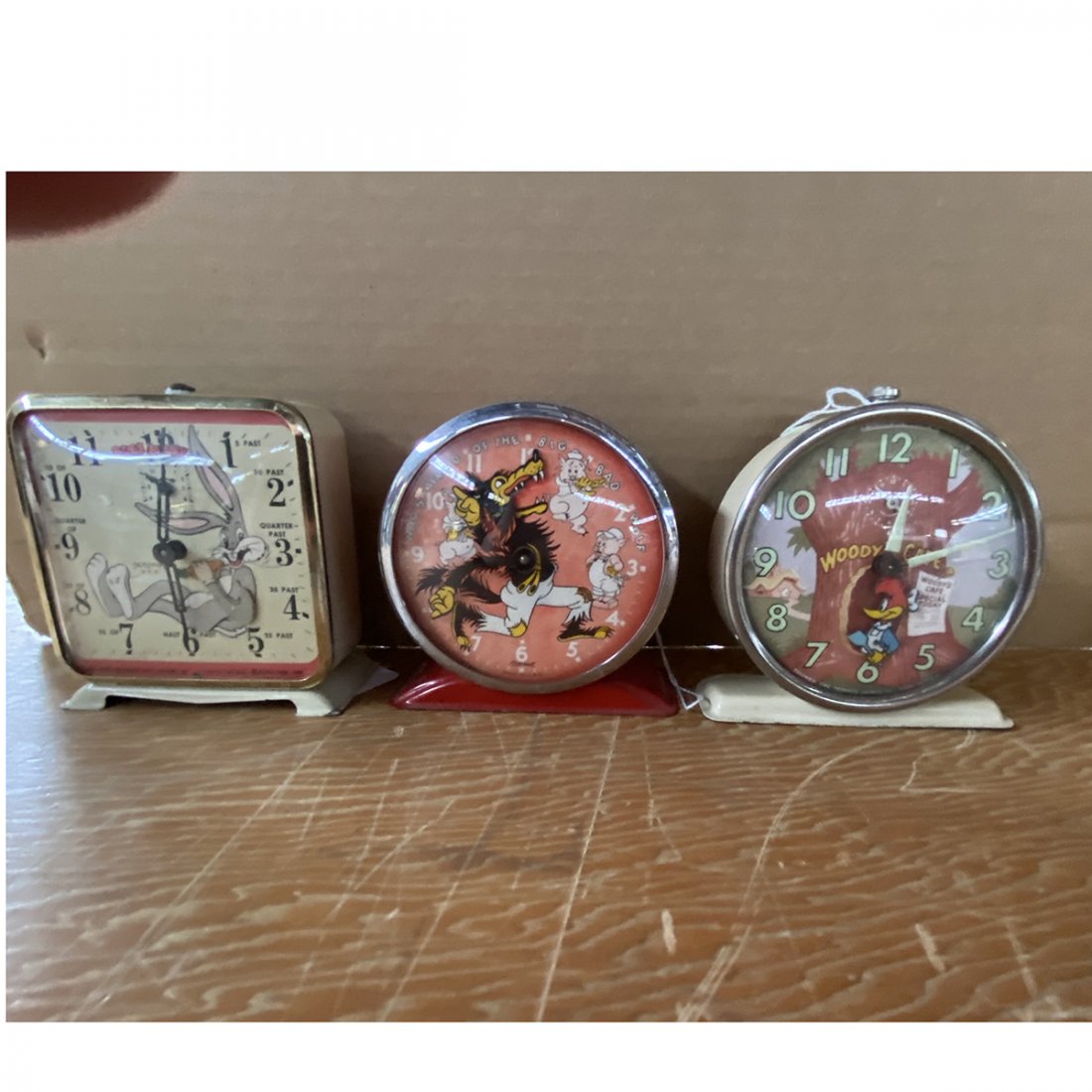 Early Looney Toon Cartoon Character Set of Three Alarm (1 of 1)