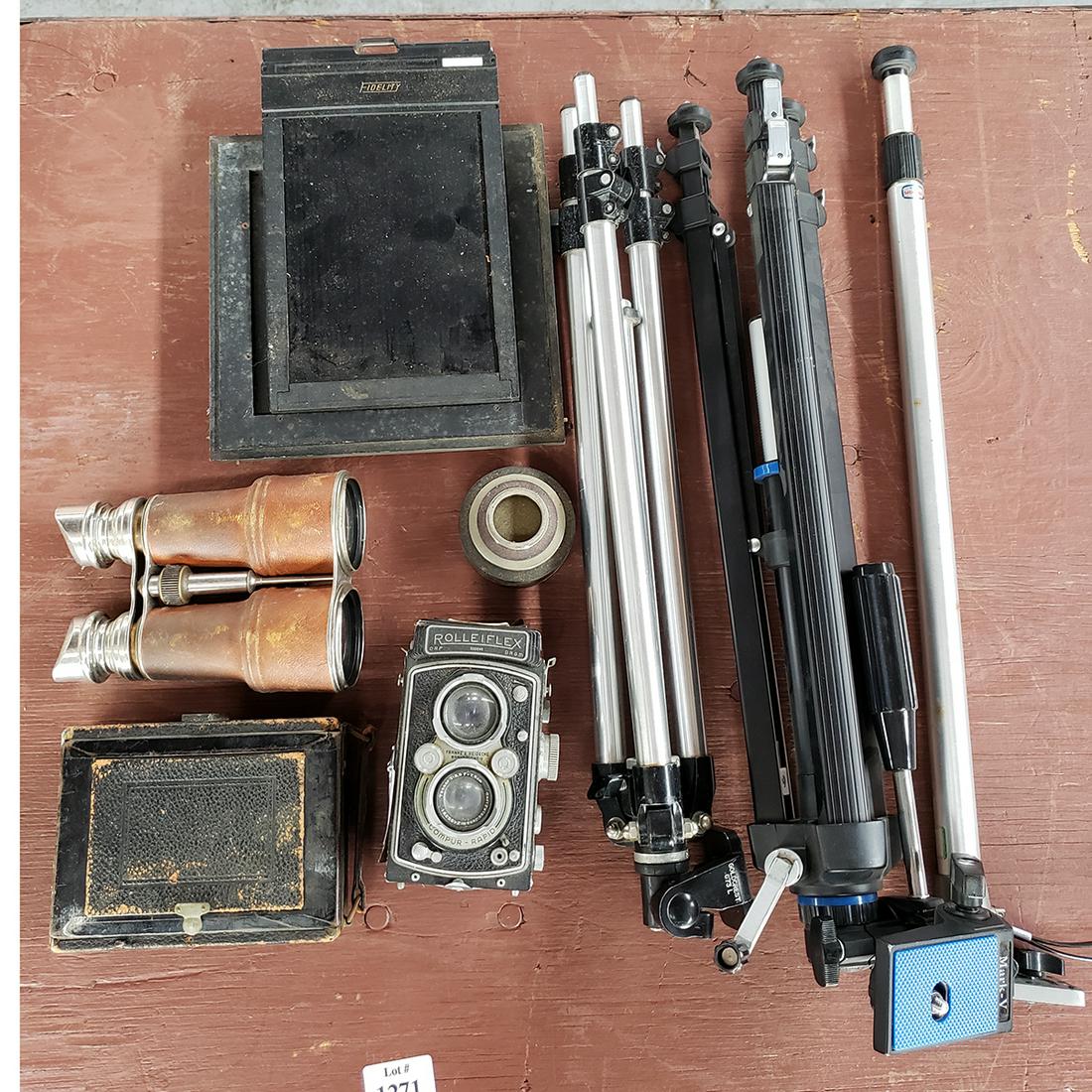 Rolleiflex Camera and Accessories and a Pair of Vintage (1 of 1)