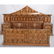 Italian Modern Burl Walnut Bed with Attached Night