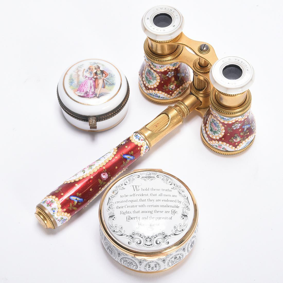 Enameled Opera Glasses, Together with Two Enameled (1 of 1)