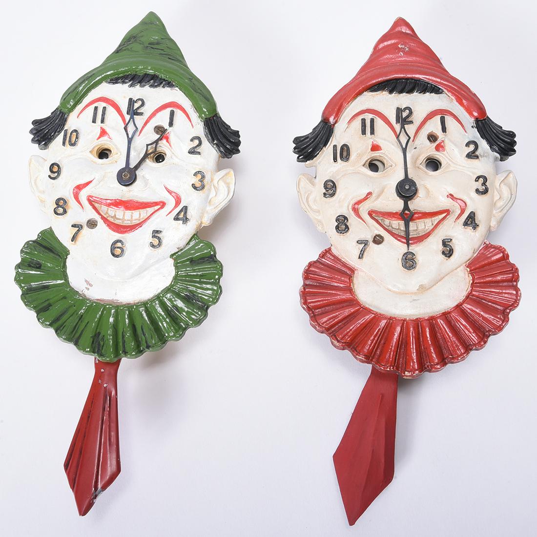 Lux Clown Pendulette Clocks (2) (1 of 1)