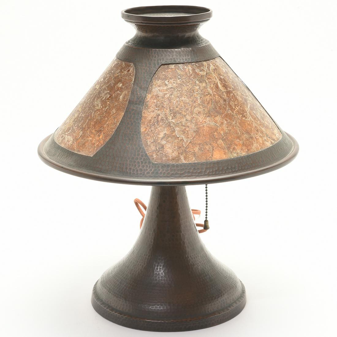 Dirk Van Erp Style Hammered Copper Table Lamp (1 of 1)